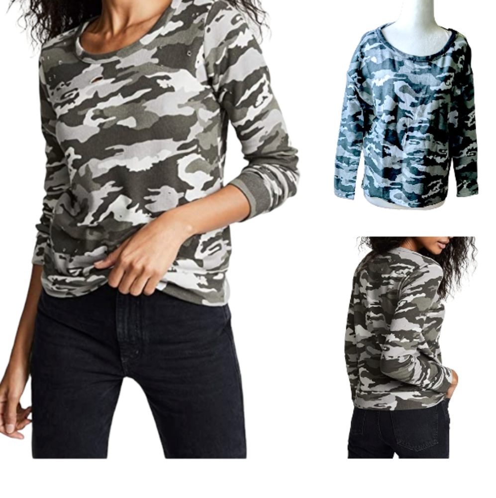 CHASER Cozy Camo Sweatshirt Size S